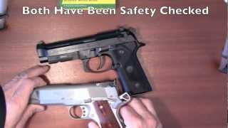 Beretta 92FS Vertec vs Beretta 92 FS  M9 9mm [upl. by Novyar]