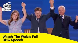 Tim Walzs Full 2024 DNC Speech [upl. by Aicekal]