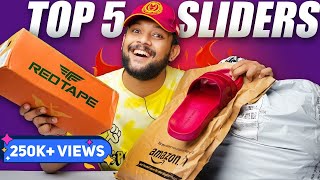 5 BEST REDTAPE SLIDERSFLIP FLOPSLIPPERS FOR MEN 🔥 Haul Review 2023  ONE CHANCE [upl. by Demha]