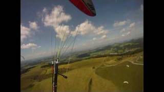 Paragliding Wasserkuppe  Gleitschirmfliegen am Südhang [upl. by Eilitan]