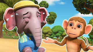 Hathi Ro Raha Tha  Ek Mota Hathi  Hindi Nursery Rhymes and Cartoons [upl. by Lapo]