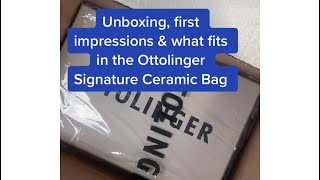 Ottolinger Signature Ceramic Bag Unboxing First impressions amp whats fits [upl. by Airal629]