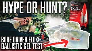 How effective are the Bore Driver ELD X Muzzleloader Bullets  100yard Ballistic Gel Test [upl. by Weinberg]