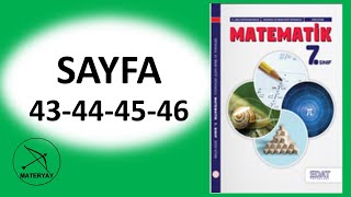 7sınıf MATEMATİK KİTABI EDAT YAYINLARI sayfa 43444546 [upl. by Inattyrb680]