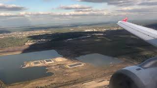 Ural Airlines A321 Autumn approach and landing at Moscow Zhukovsky Airport [upl. by Rog]