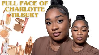 FULL FACE OF CHARLOTTE TILBURY ON DARK SKIN [upl. by Aicenad799]