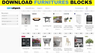 How to Download CAD Blocks for Revit Furniture Blocks [upl. by Nerrag176]