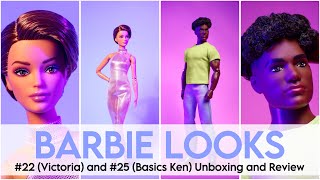 BARBIE LOOKS 22 AND LOOKS 25  Victoria  BBKen Unboxing and Review  Skin Tone Matching [upl. by Ferris]