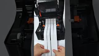 How to use a label printer to print four labels at once？thermalprinter barcodeprinter [upl. by Nytsrik]