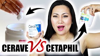 CERAVE MOISTURIZING CREAM VS CETAPHIL MOISTURIZING CREAM  Skincare Specialist Cerave VS Cetaphil [upl. by Susie]