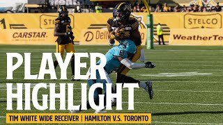 Player Highlight  Tim White WR  Labour Day Classic Game VS Toronto Argonauts [upl. by Iot800]