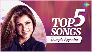 Top 5 Songs of Dimple Kapadia  Jhoot Bole Kauva Kate  O Meri Jaan  Dil Kya Hai  Yara Seeli Seeli [upl. by Solrak]