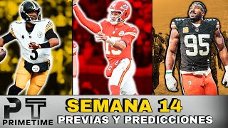 STEELERS vs BROWNS ¿QUIEN GANA en SEMANA 14 NFL  PREDICCIONES  PRIME TIME [upl. by Joana132]