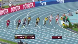 Moscow 2013  200m Men  SemiFinal  Heat 2 [upl. by Eiramac362]