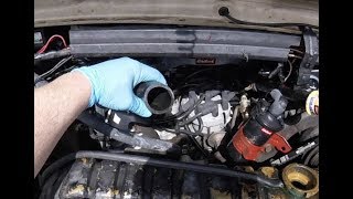 Radiator Hose Leak amp Repair Tip  Keep extra clamps on the hose  E350 [upl. by Iggy183]