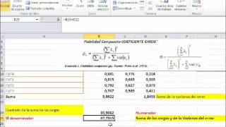 Construcción coeficiente OMEGA Excel [upl. by Christye]