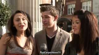 Klariza Clayton Jade Ramsey amp Burkely Duffield Interview  House of Anubis Season 2 UK Premiere [upl. by Hepsiba]