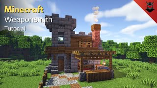 Minecraft How to Build a Medieval Weaponsmiths House  Weaponsmith House Tutorial [upl. by Asen899]