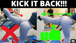 How to do the Cable Kickback and Cable Side Kick  Proper Form [upl. by Odlopoel]