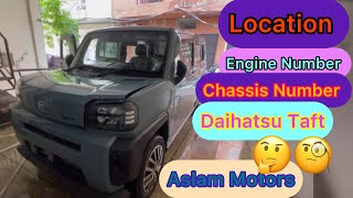 Daihatsu Taft Engine Number Location  Chassis Number Location [upl. by Sabelle]