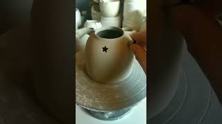 Cómo hago hornitos con estrellas de CERAMICA ARTESANAL 🍶🥰 [upl. by Yarised]