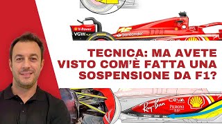 La tecnica come funzionano le sospensioni di una Formula 1 [upl. by Notlad]