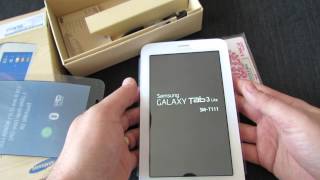 Unboxing tableta Samsung Galaxy Tab 3 Lite 7 inch SMT111 din oferta de retentie RCSRDS [upl. by Demahom912]