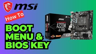 How To Boot MSI Motherboard ।। How to BIOS Key MSI ।। MSI How to Boot Key Menu [upl. by Lattonia574]