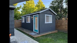 Backyard Studio Tuff Shed  Start to Finish [upl. by Pollock]