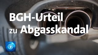 BGH verkündet erstes Urteil zum VWDieselskandal [upl. by Eelahs]