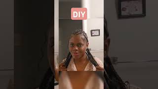 Can you do feed in cornrows on yourself diy trendyhairstyles shorts [upl. by Louisette402]