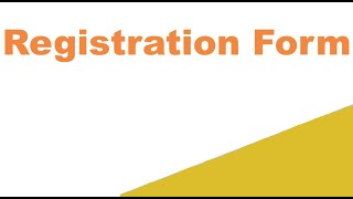 CSS Registration Form  Create Registration Form using html css [upl. by Wilden]