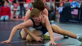 113 Championship – Luke Dux of Neillsville WI defeated Andrew Martin of Pewaukee WI by Decision 7–3 [upl. by Asiel]