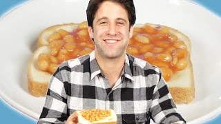 Americans Try Beans On Toast [upl. by Gurolinick]