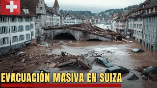 Suiza está devastada ¡Inundaciones y tormentas azotan el Oberland bernés [upl. by Olympie]