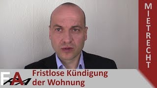 Fristlose Kündigung der Wohnung wegen verspäteter Mietzahlung [upl. by Anwahsiek]