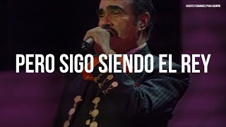 Vicente Fernández  El Rey LetraLyrics [upl. by Sldney60]