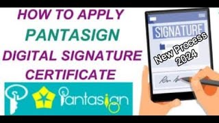 How to Apply Pantasign Dsc  Apply Pantasign Dsc New Model  Pantasign Dsc New Process [upl. by Jarietta]