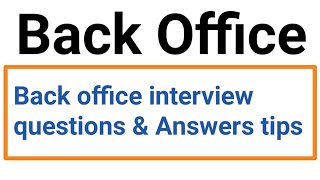 What is Back Office Job  Back Office में क्या काम करना पड़ता हैं [upl. by Tecla984]