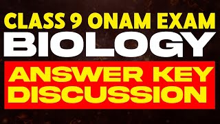 Class 9 Onam Exam Biology  Answer Key Discussion  Eduport [upl. by Ellehcyar]