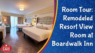 Disneys Boardwalk Inn  Refurbished Resort View Standard View  Room Tour [upl. by Leahci]