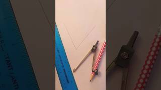 How to Bisect an Angle using a Pair of Compasses  GCSE maths [upl. by Annabal786]