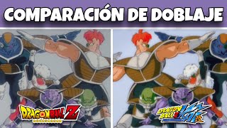 ¡¡Llegan las fuerzas Ginyu  Comparación de doblaje DBZ y DBZ Kai Castellano [upl. by Ylaek315]