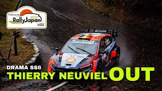 NEUVIEL OUT IN SS6  WRC FORUM8 RALLY JAPAN 2023 [upl. by Isidora636]