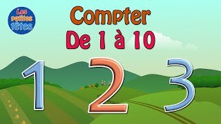 Apprendre à compter jusquà 10 en français  maternelle [upl. by Aratas]