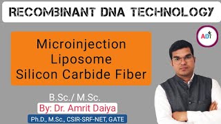 Microinjection Liposome Silicon carbide fiber Physical method of gene transfer [upl. by Ynnelg884]