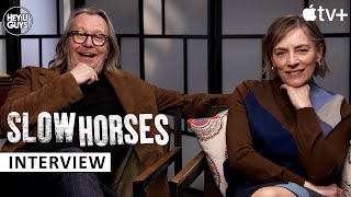 Slow Horses Season 2 Gary Oldman amp Saskia Reeves  the shows Britishness amp Swearing with Logan Roy [upl. by Evanne]