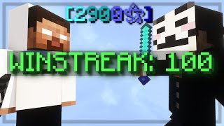 100 Bedwars Doubles Winstreak SNIPED [upl. by Dolora729]