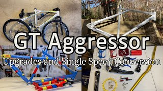 🇺🇸 GT Aggressor  Paint upgrades and single speed conversion [upl. by Collyer]