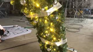 LED Arch decoration PVC garland wreath Christmas lights archlights [upl. by Soiritos]